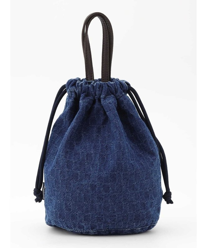 Aquascutum MEN Denim Jacquard Reversible Drawstring Bag アクアスキュータム バッグ その他のバッグ ブルー【送料無料】