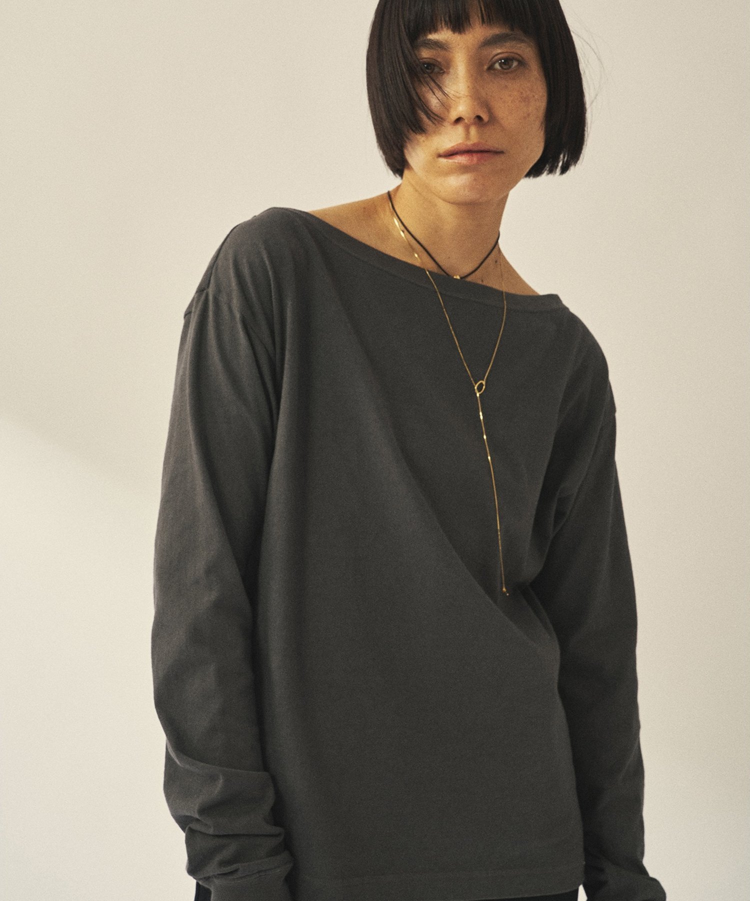 Whim Gazette 【GEMINI】バックプリントカットソー ウィム ガゼット トップス カットソー・Tシャツ ホワイト グレー