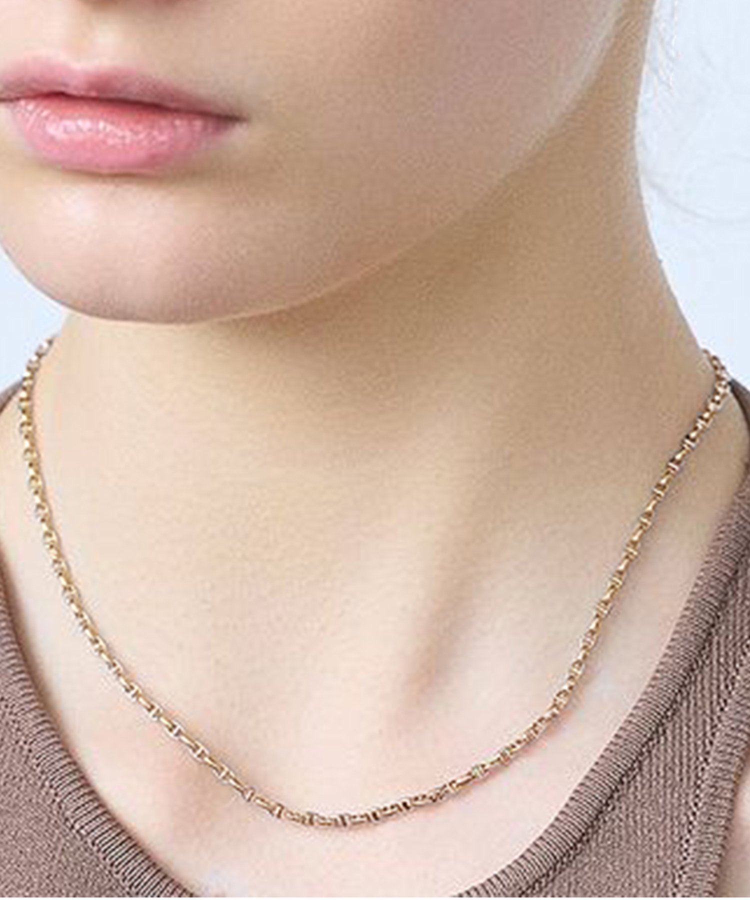 les bon bon les bon bon/sally chain necklace YG T[`F[lbNX CG[S[h K10 10K WG[ Mtg {{ { MADE IN JAPAN ZbgAbvZu ANZT[Erv lbNX S[hyz