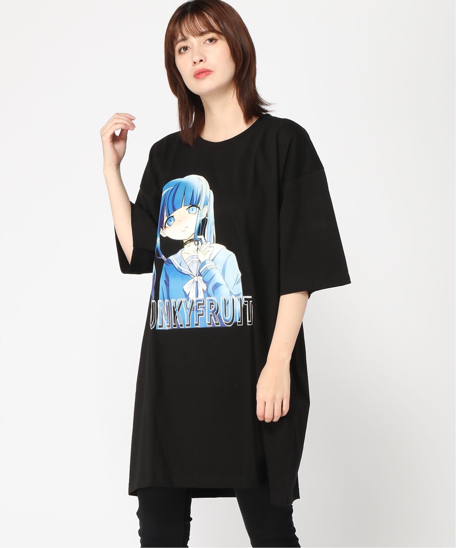 FUNKY FRUIT FUNKYFRUIT/(U)＜メンズ サイズ ＞少女A プリントTシャツ ファンキーフルーツ トップス カットソー Tシャツ ブラック ホワイト【送料無料】