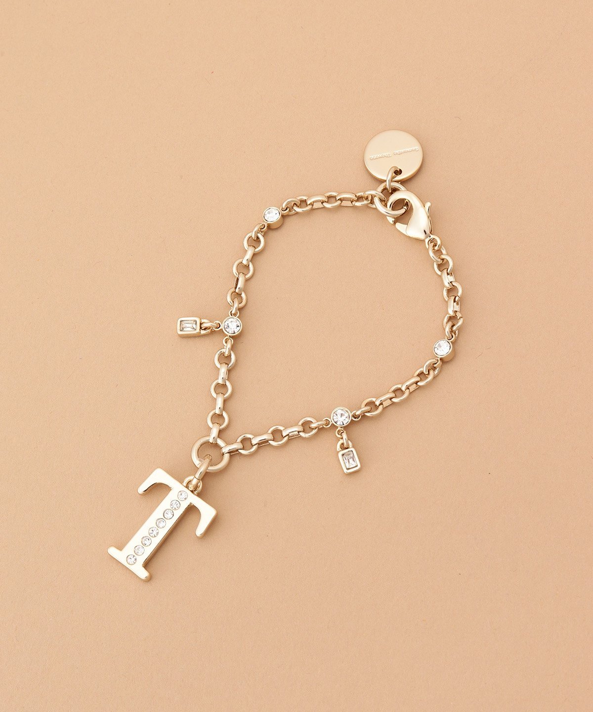 Samantha Thavasa ビジューシンプルイニシャルバッグチャーム(T) サマンサタバサ ファッション雑貨 チャーム・キーチェーン ゴールド【送料無料】