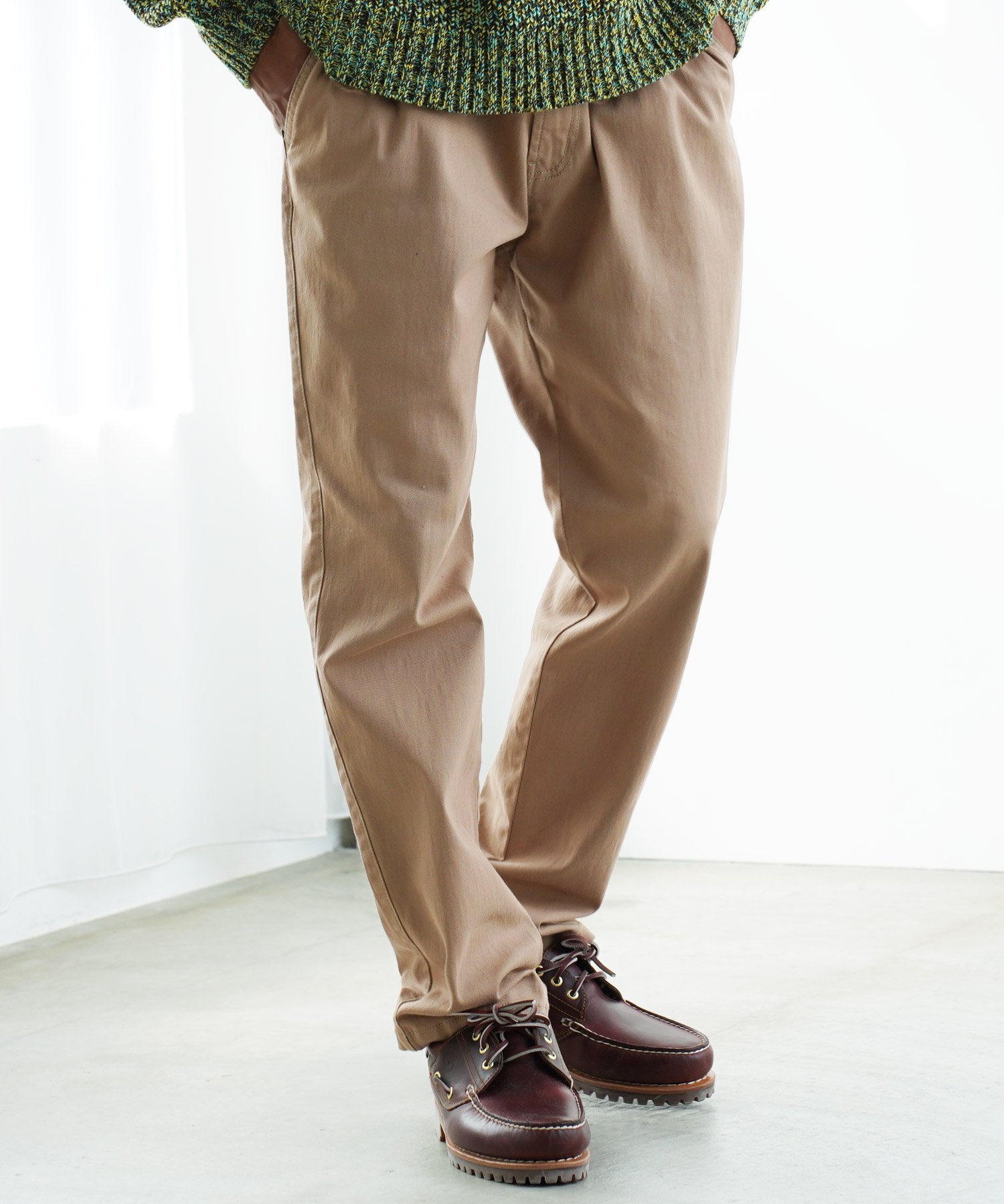 JIGGYS SHOP SELECT ストレッチ テーパード イージーパンツ メンズ チノパン ジギーズショップ パンツ チノパンツ ブラック グレー ベージュ