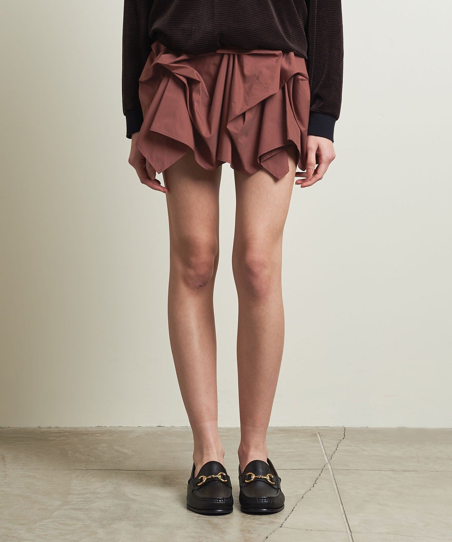 【SALE/80%OFF】ATTISESSION <ATTISESSION>ドレープ スコート ユナイテッドアローズ アウトレット スカート ミニスカート ブラ...