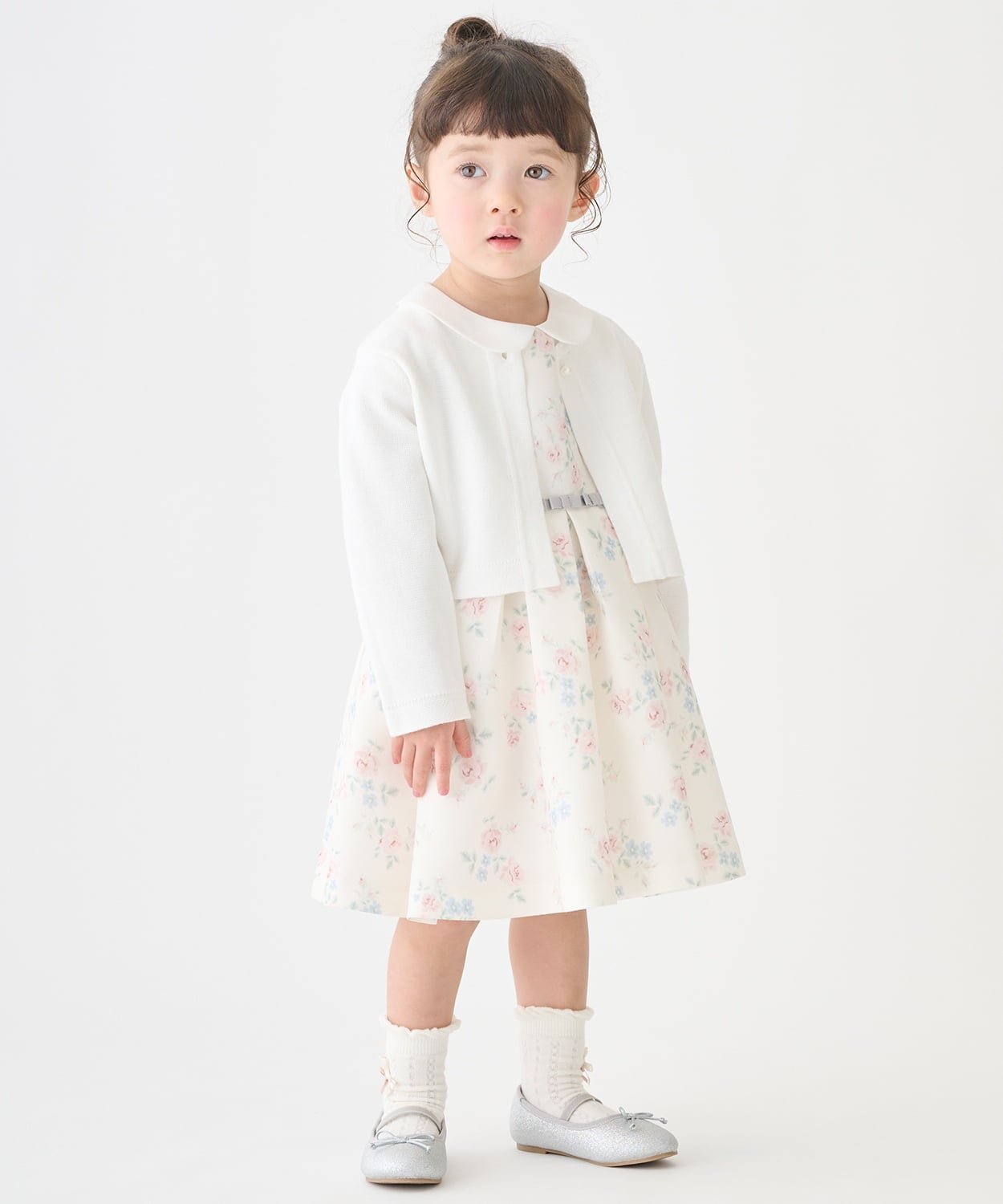 【SALE／20%OFF】petit main ニットボレロカーディガン ナルミヤオンライン トップ...