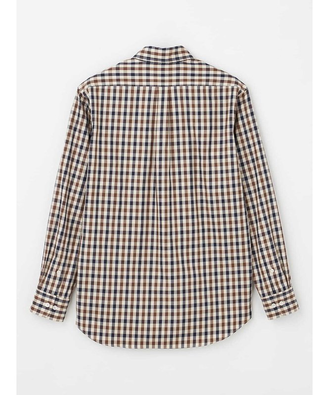 Aquascutum MEN クラブチェックシャツ アクアスキュータム トップス シャツ・ブラウス ネイビー【送料無料】