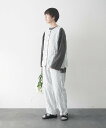 【SALE／30%OFF】cloudnine RELIEF cloudnine RELIEF/8.5OZデニム シワ加工ベスト クラウドナイン　リリーフ トップス ベスト・ジレ グレー ネイビー【送料無料】