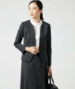 ニューヨーカー アウター レディース 【SALE／21%OFF】NEWYORKER WOMEN ピンドット ノーカラージャケット ニューヨーカー ジャケット・アウター テーラードジャケット・ブレザー ブラック【送料無料】