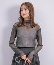 【SALE/50%OFF】JAYRO ラメチュールボトルネックプルオーバー ジャイロ トップス その他のトップス ベージュ ブラック ホワイト