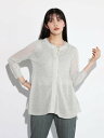 【SALE/37%OFF】RADIATE ペプラムシアーニットカーディガン ラシュッド トップス カーディガン ブラック グレー グリーン【送料無料】(4)