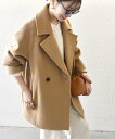 SHIPS any 【WEB限定】SHIPS any: ウール コクーン テーラード ショート コート 24FW シップス ジャケット・アウター その他のジャケ...