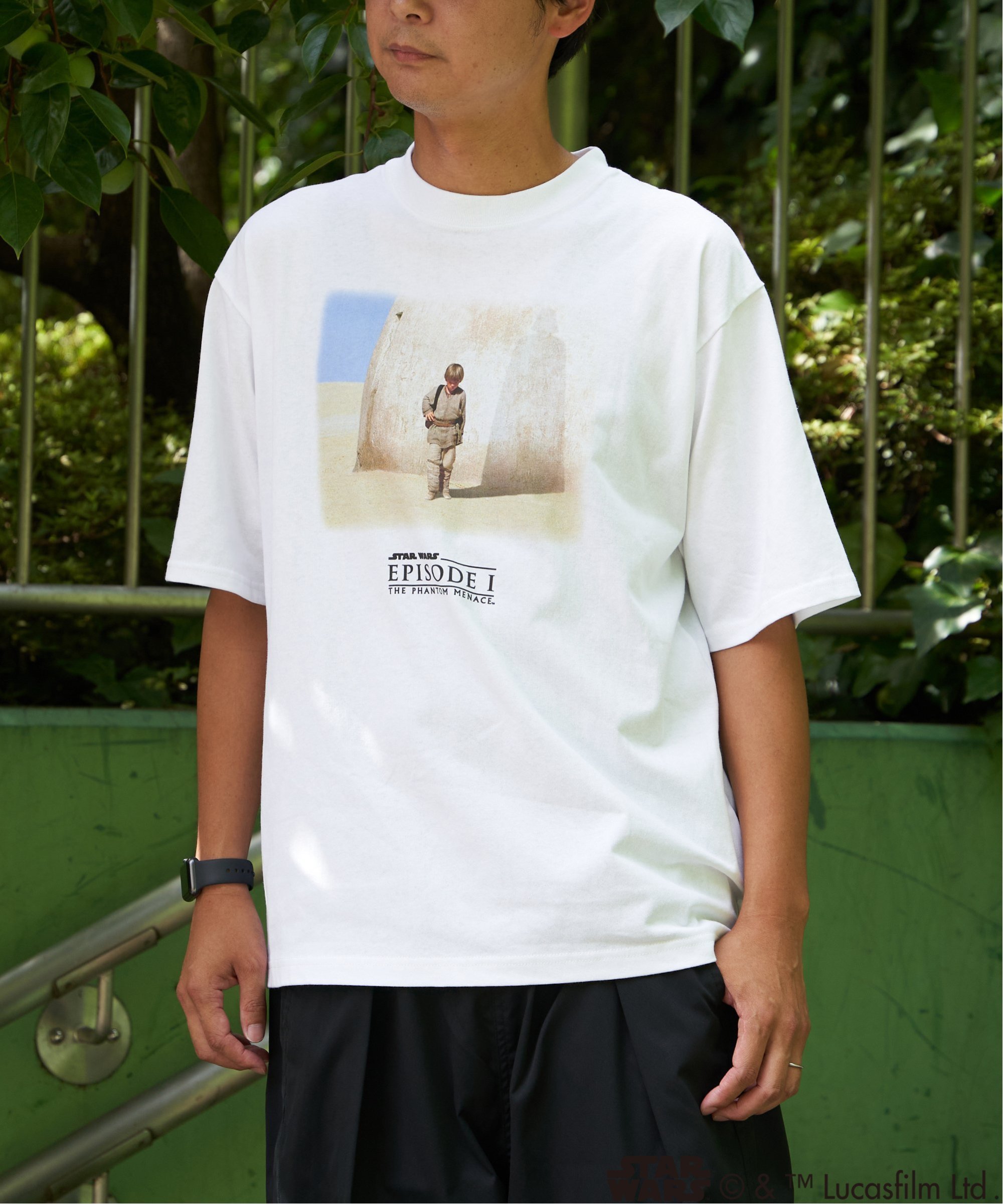 VENCE share style MENs STAR WARS スターウォーズ エピソード1 ロゴTシャツ ヴァンス エクスチェンジ トップス カットソー・Tシャツ ホワイト ブルー ブラック