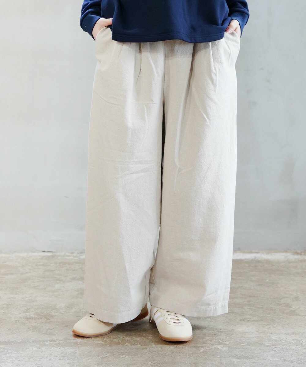 HEAVENLY ヘブンリー C/L キャンバスワイドストレートパンツ ブルーコムブルー パンツ その他のパンツ ブラック グレー