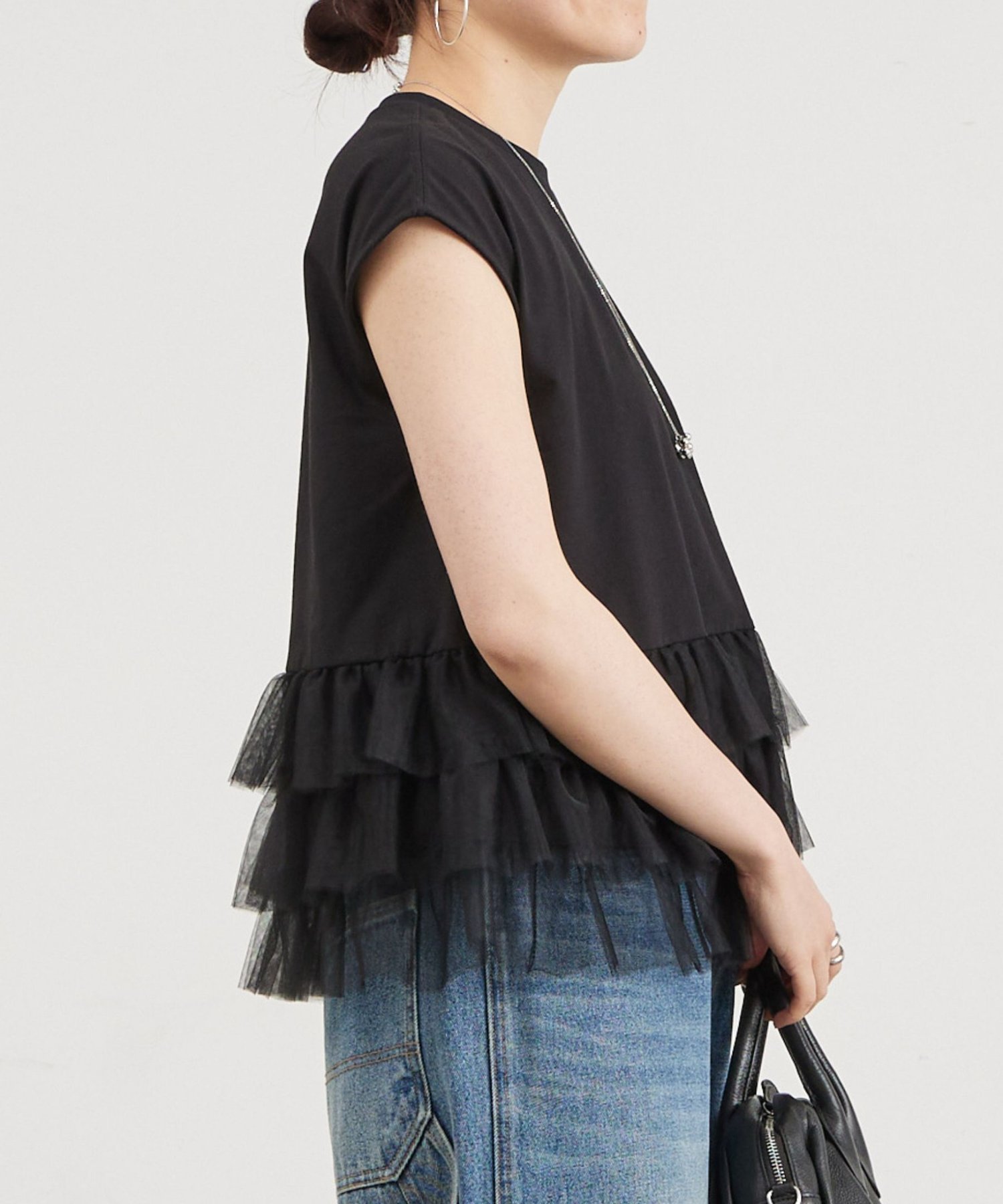 【SALE／5%OFF】BEARDSLEY チュチュTee ビアズリー トップス カットソー・Tシャツ ブラック【送料無料】