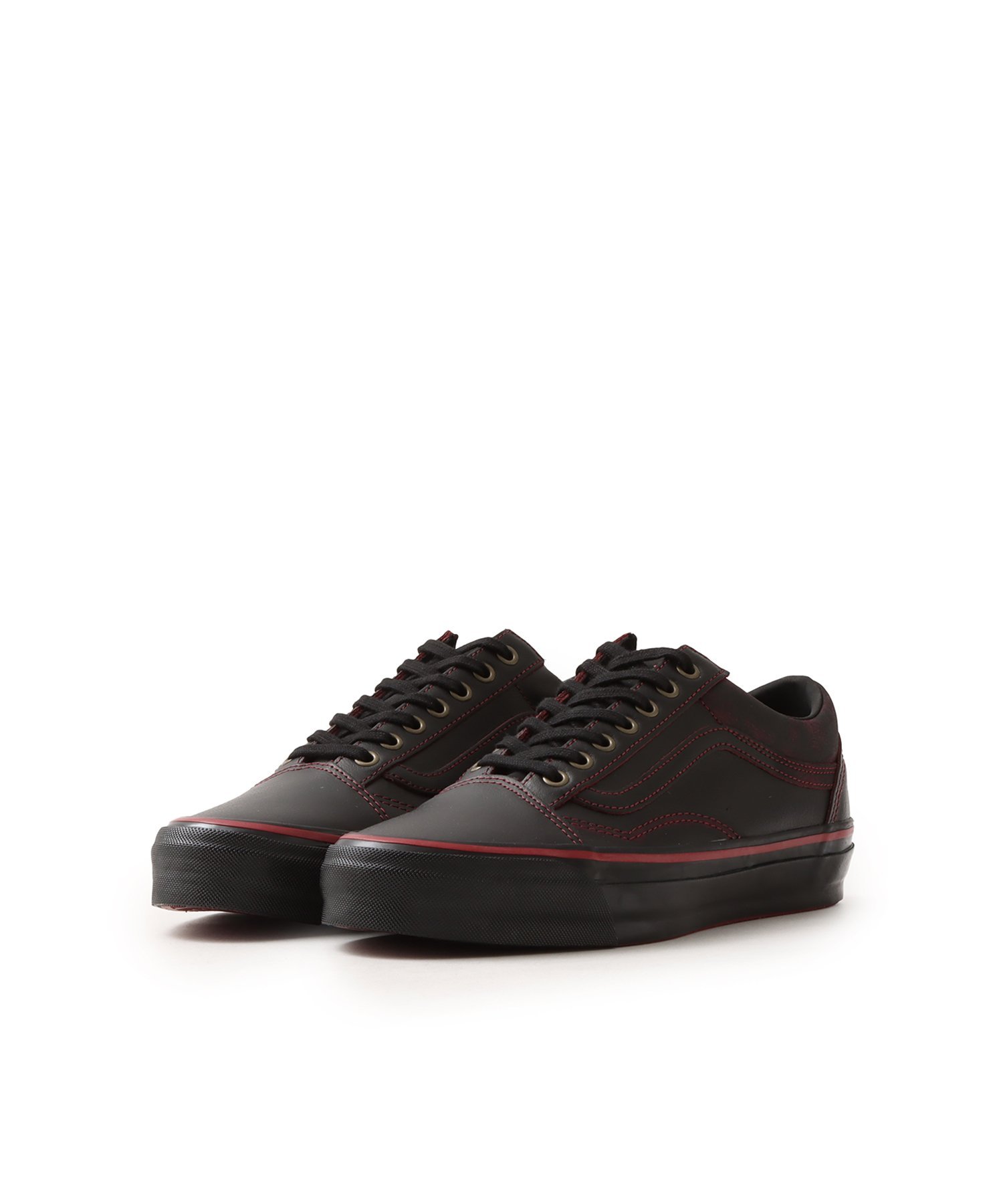 VANS LX Old Skool Leather DARK RED アトモス シューズ・靴 スニーカー レッド
