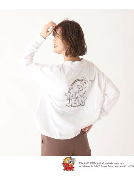 【SALE／30%OFF】OPAQUE.CLIP 【コラボ】トムとジェリー バックプリントロングスリーブTシャツ オペークドットクリップ カットソー カットソーその他