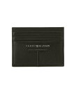 トミーヒルフィガー 名刺入れ（メンズ） 【SALE／30%OFF】TOMMY HILFIGER 【オンライン限定】セントラルリアルレザーカードホルダー トミーヒルフィガー 財布・ポーチ・ケース 名刺入れ・カードケース ブラック【送料無料】