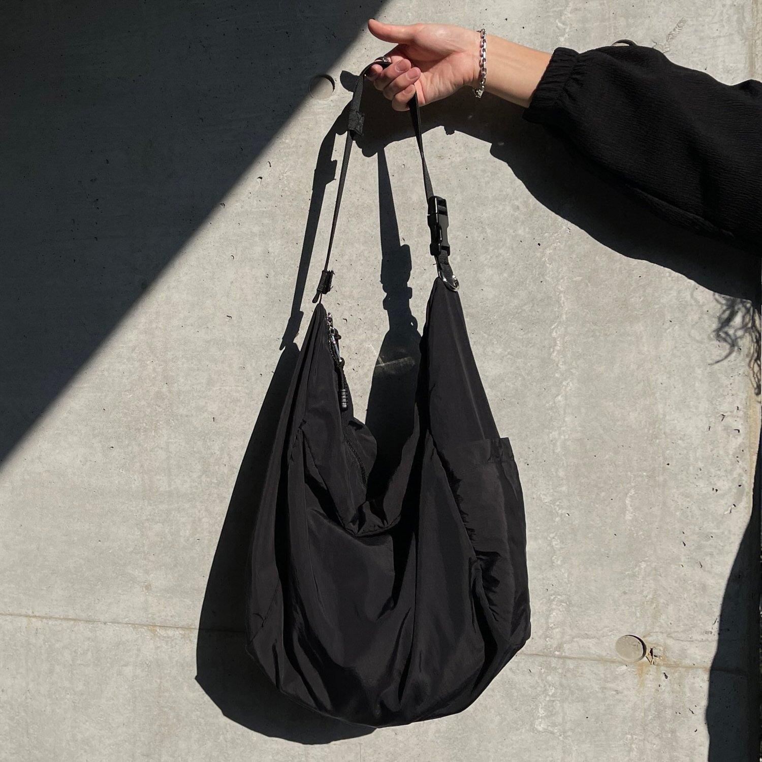 natto compact nylon bag ノット アット バッグ ショルダーバッグ ブラック グレー ネイビー