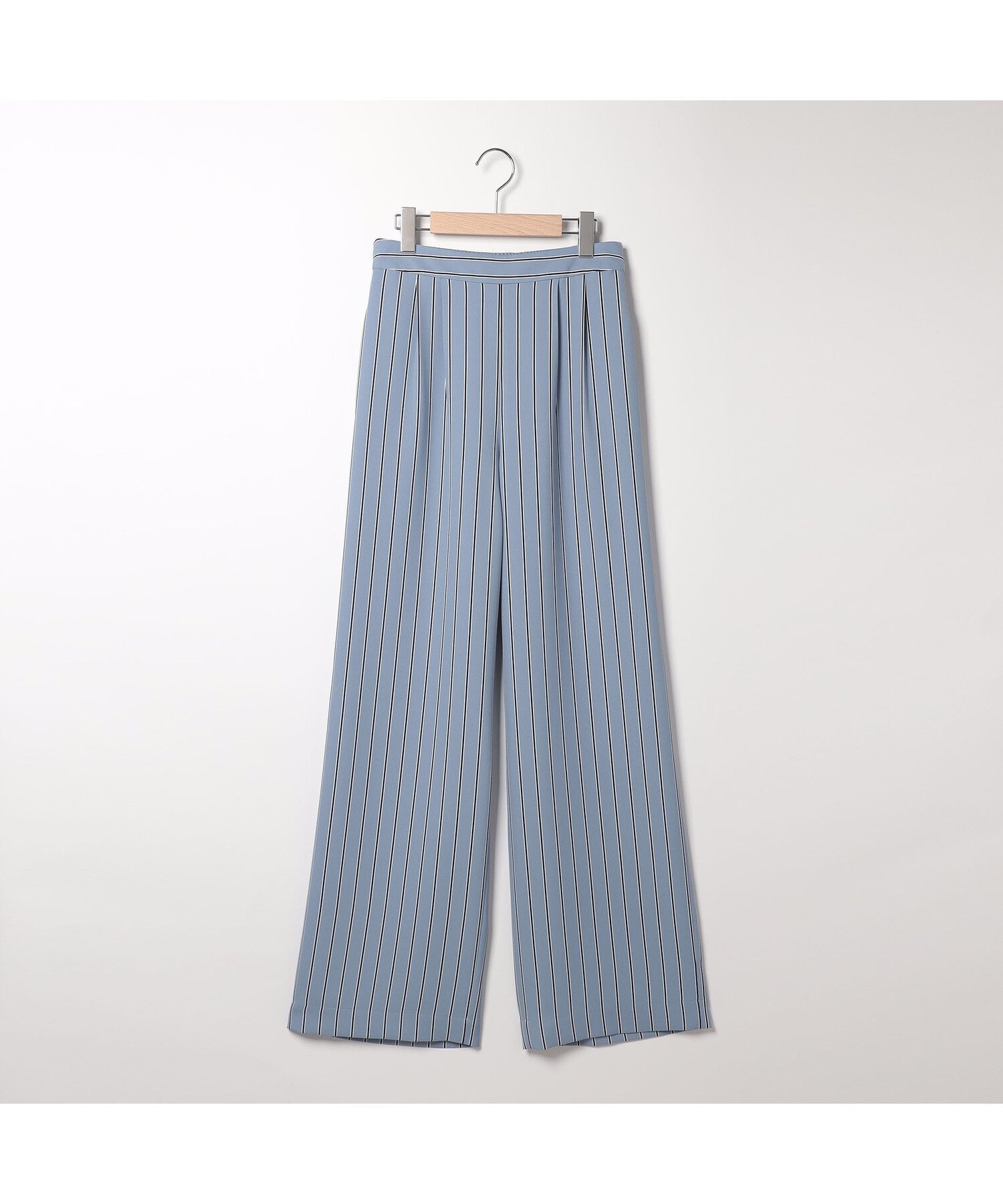 【SALE/55%OFF】SCAPA ツイルストライプパンツ スキャパ パンツ その他のパンツ ブルー グレー【送料無料】