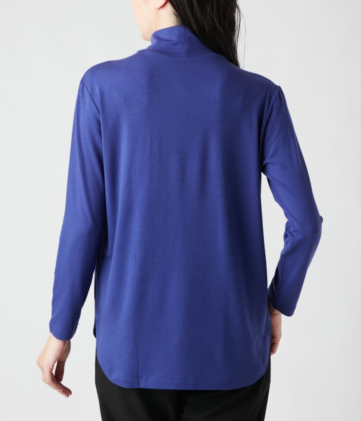 NEWYORKER WOMEN セルヒートベア天竺 ハイネックプルオーバー ニューヨーカー トップス カットソー・Tシャツ ブルー