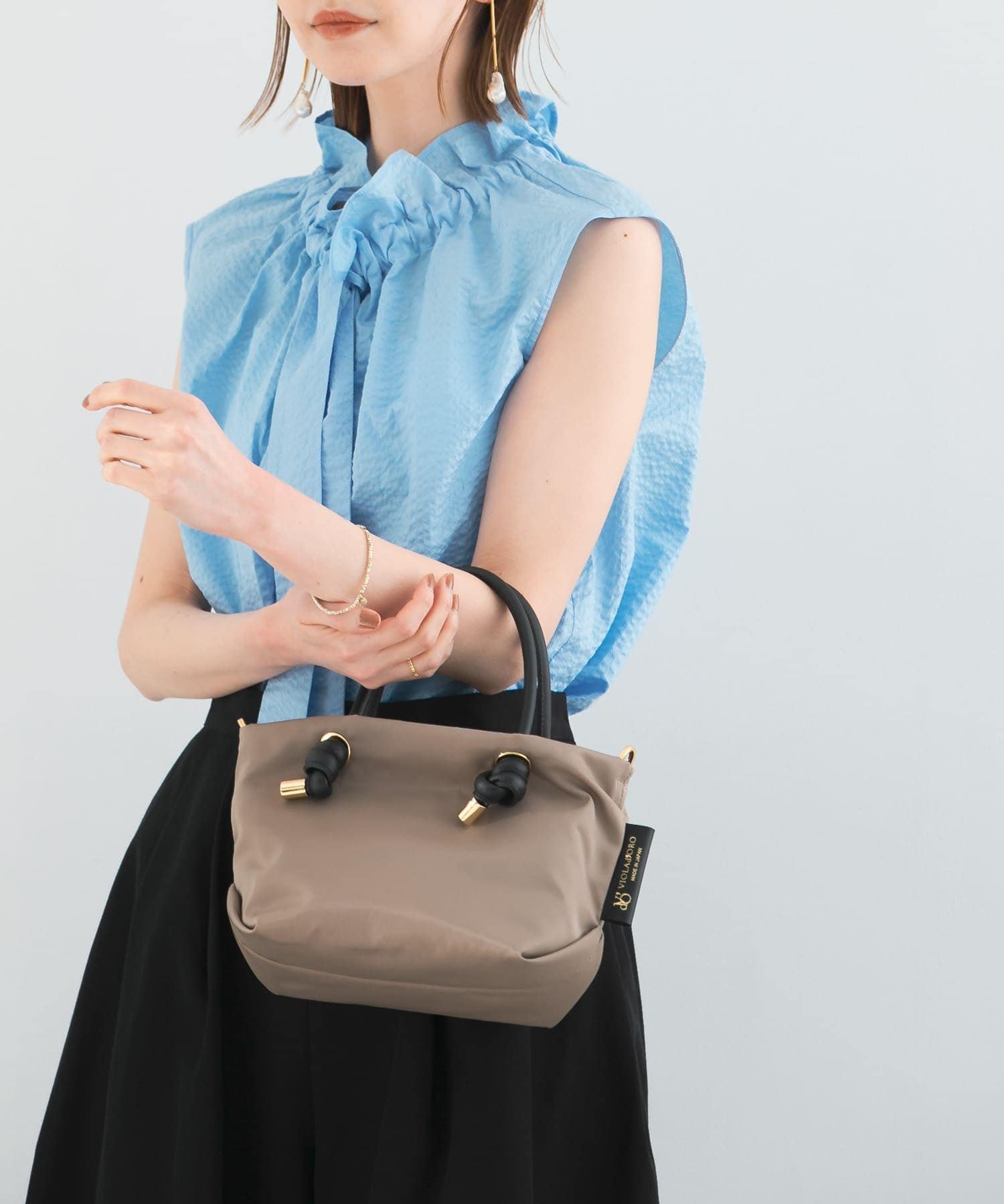 URBAN RESEARCH ROSSO VIOLAd'ORO BIANCA XS アーバンリサーチロッソ バッグ トートバッグ ブラック【送料無料】