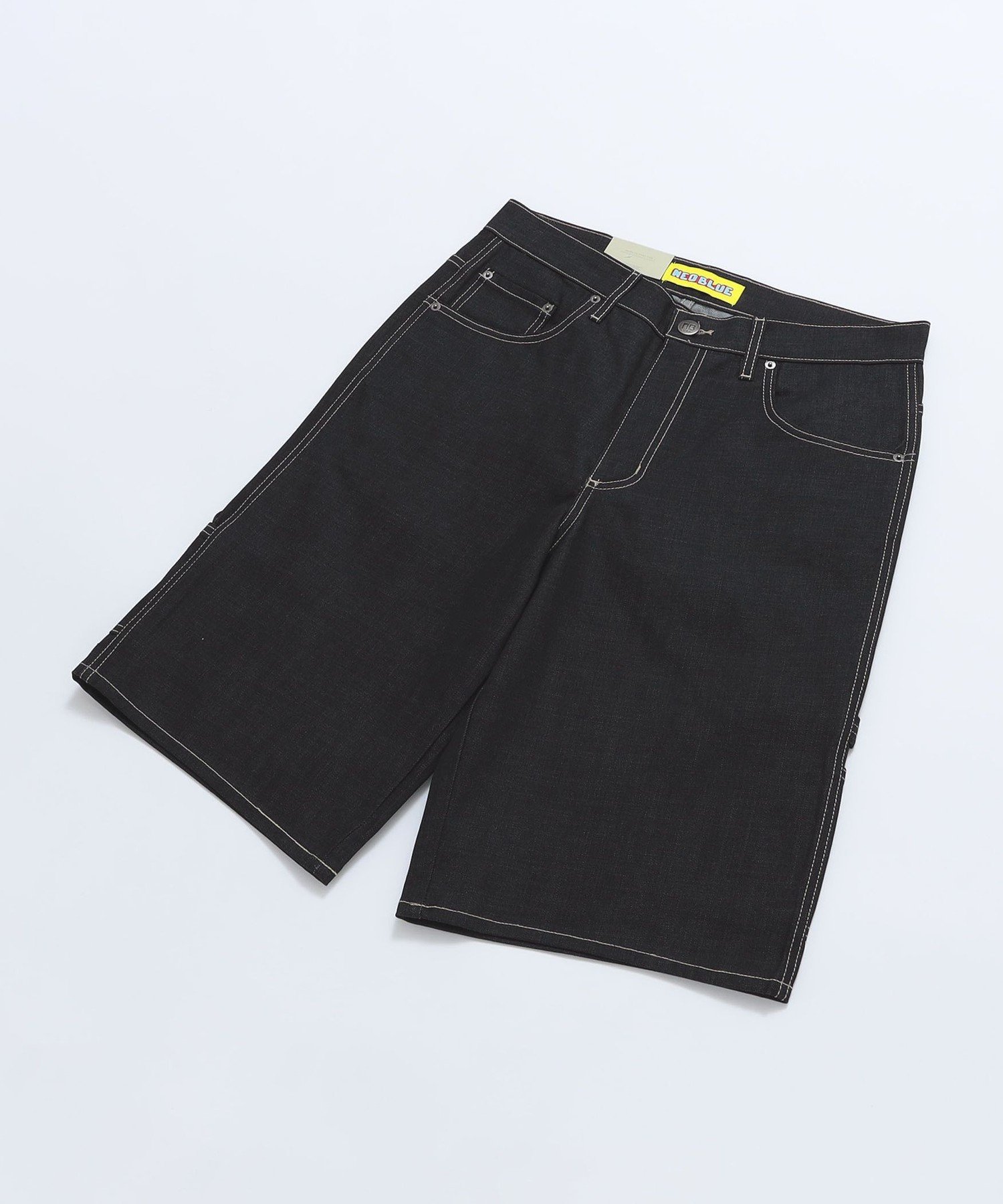 SHIPS MEN NEO BLUE: BAGGY CARPENTER SHORT シップス パンツ ジーンズ・デニムパンツ ネイビー【送料無料】