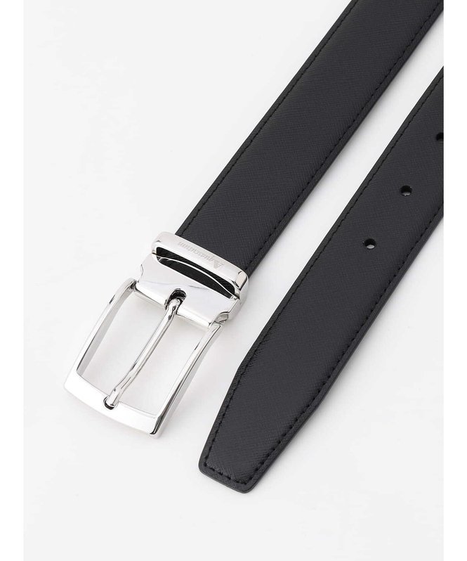 Aquascutum MEN サフィアーノ ベルト アクアスキュータム ファッション雑貨 ベルト ブラック【送料無料】