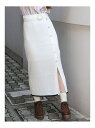 サッシュベルトニットロングスカート ダズリン スカート【送料無料】