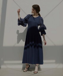 【SALE／20%OFF】MIELI INVARIANT Candy Sleeve Combi Dress ミエリ インヴァリアント ワンピース・ドレス ワンピース ネイビー ブラック【送料無料】