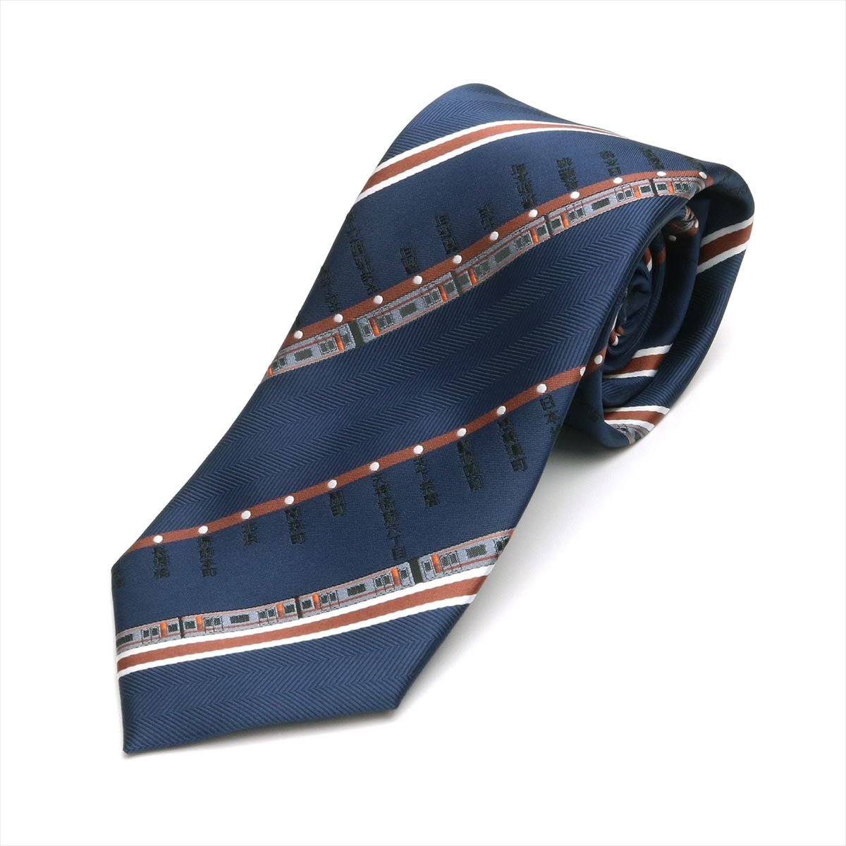 【SALE／50%OFF】TOKYO SHIRTS 【大阪メトロ】 ネクタイ ネイビー系 ビジネス フォーマル 堺筋線 BM152100GAAM1PA-19-961 トーキョーシャツ スーツ・フォーマル ネクタイ・蝶ネクタイ ブルーのサムネイル