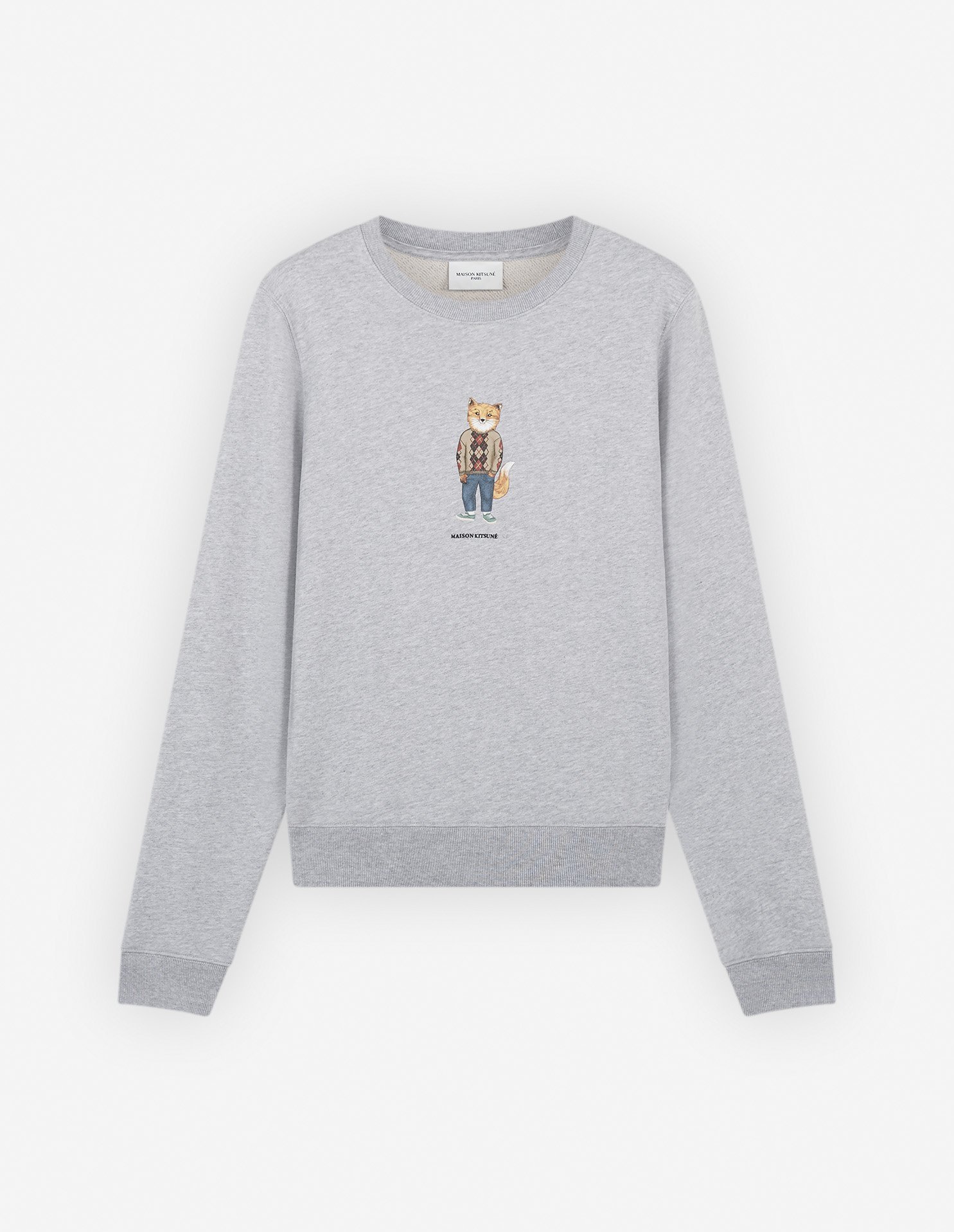 【SALE／30%OFF】Maison Kitsune MAISON KITSUNE/(W)DRESSED FOX REGULAR SWEATSHIRT メゾン キツネ トップス スウェット・トレーナー グレー【送料無料】のサムネイル