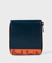 【SALE/30%OFF】Paul Smith 【公式】ブラッシュオフレザー 2つ折り財布 ポール・スミス アウトレット 財布・ポーチ・ケース 財布 カーキグリーン ネイビー【送料無料】(4)
