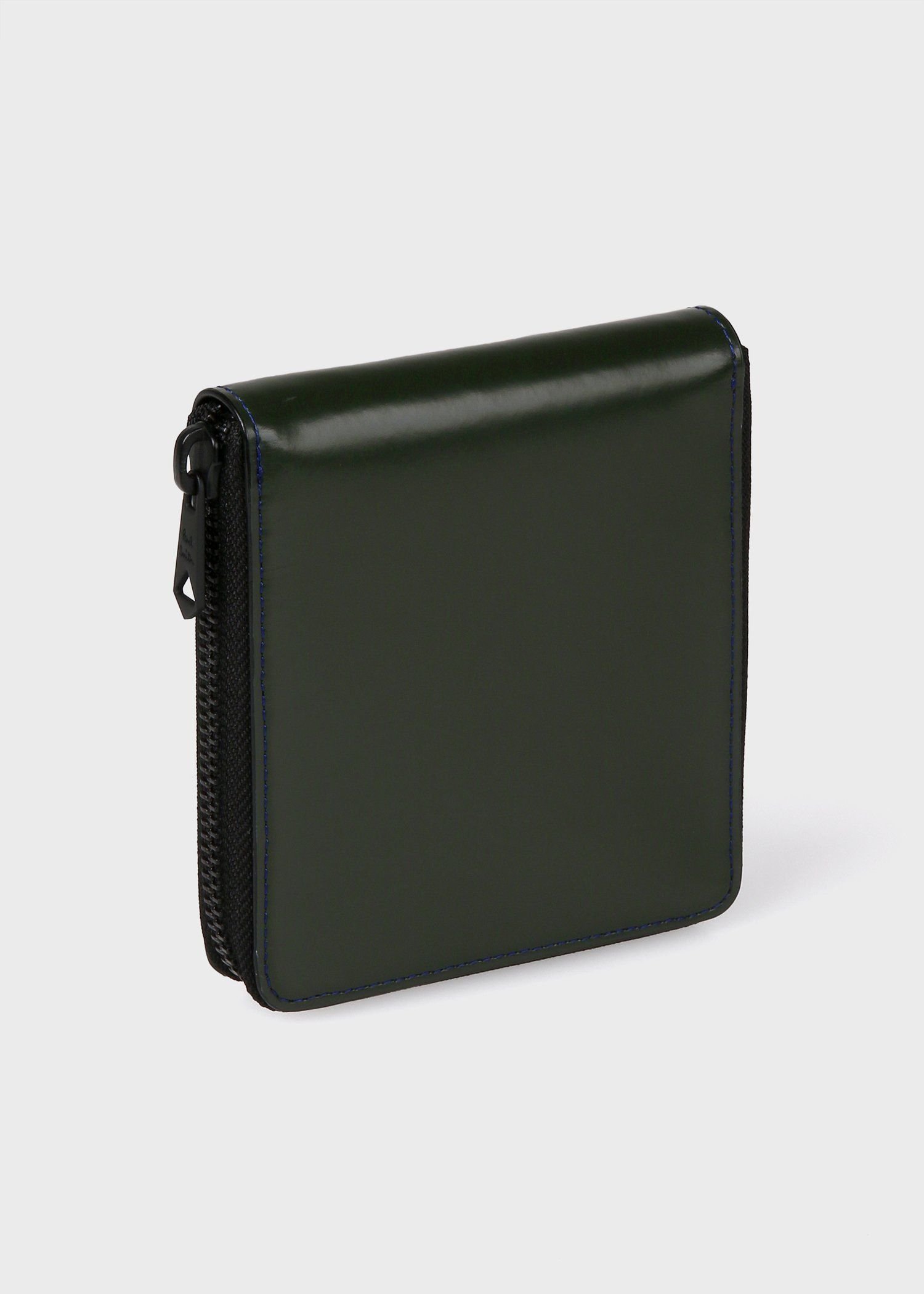 【SALE／30%OFF】Paul Smith 【公式】ブラッシュオフレザー 2つ折り財布 ポール・スミス　アウトレット 財布・ポーチ・ケース 財布 カーキグリーン【送料無料】