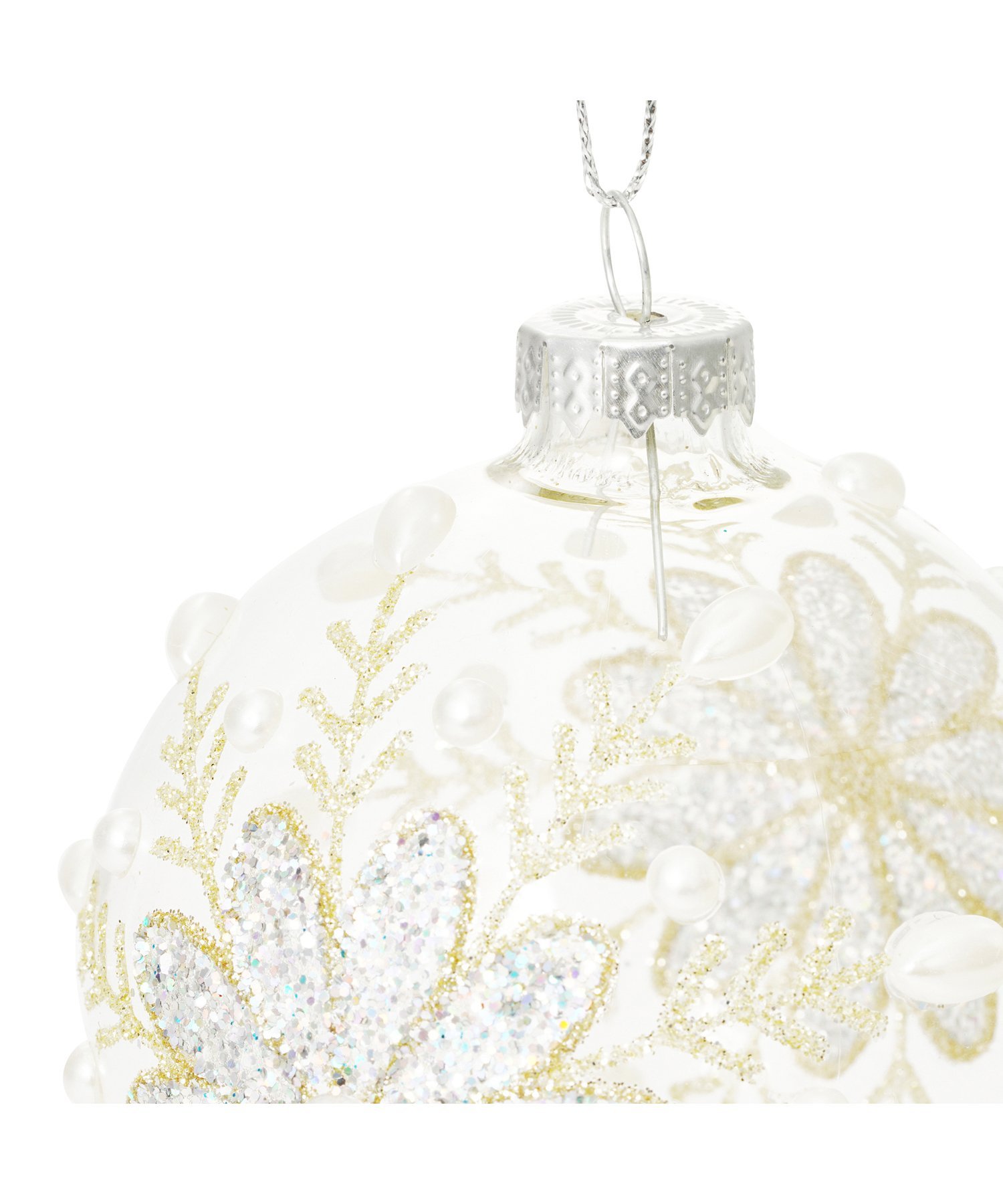 ガラスオーナメント スノー ホワイト