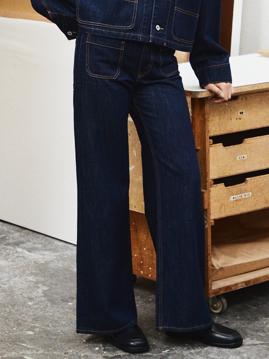 【SALE／40%OFF】Mila Owen パッチポケットデザインバギーデニムパンツ ミラオーウェン パンツ ジーンズ・デニムパンツ グレー【送料無料】 stylife-15232093 Rakuten Fashion サンプル画像3