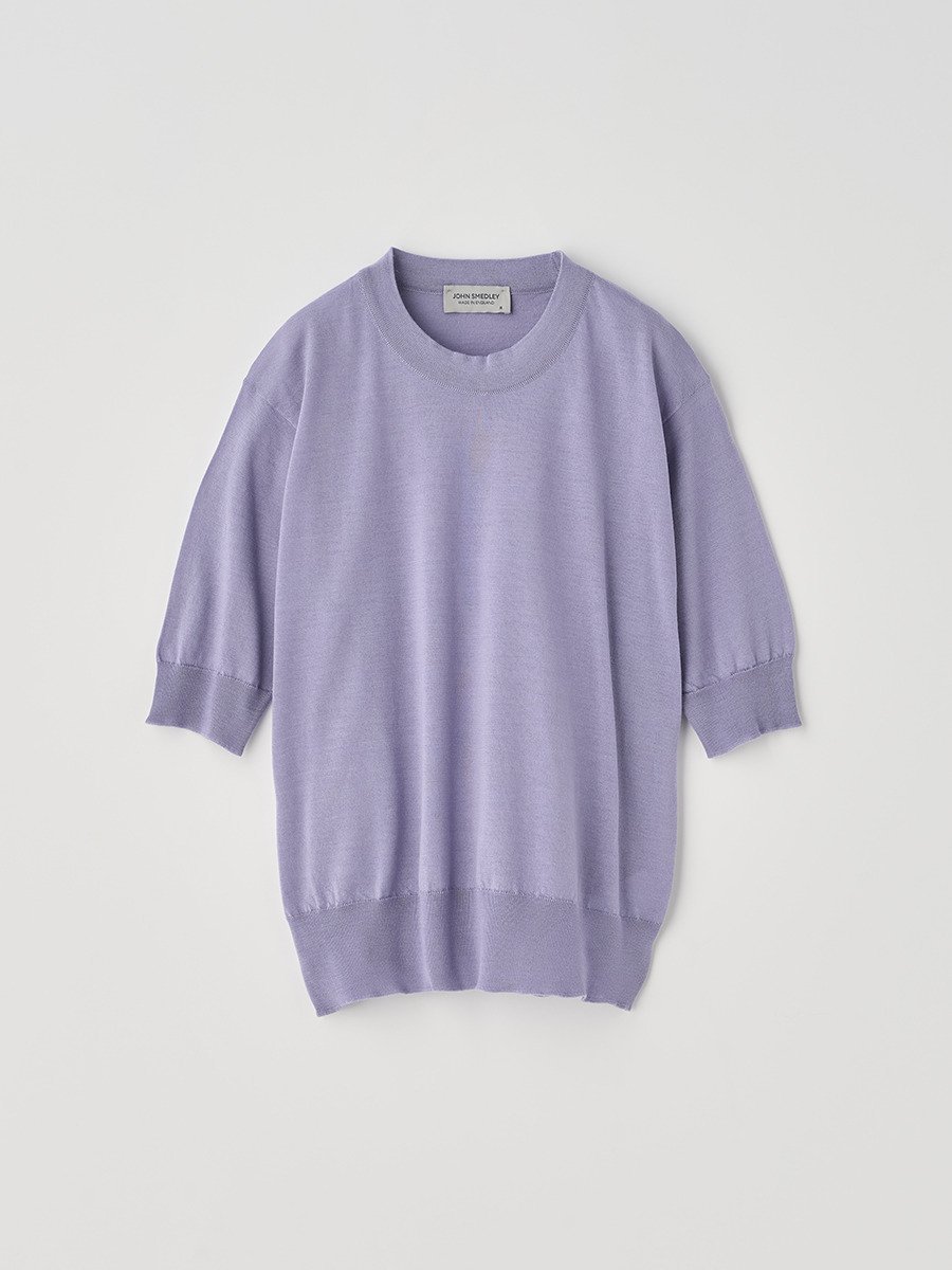 【SALE／20%OFF】JOHN SMEDLEY [Anglo Indian Gauze]クルーネック半袖ニットプルオーバー ｜ BRIDIE ｜ 30G ジョンスメドレー トップス ニット【送料無料】
