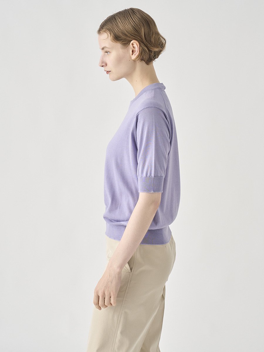 【SALE／20%OFF】JOHN SMEDLEY [Anglo Indian Gauze]クルーネック半袖ニットプルオーバー ｜ BRIDIE ｜ 30G ジョンスメドレー トップス ニット【送料無料】