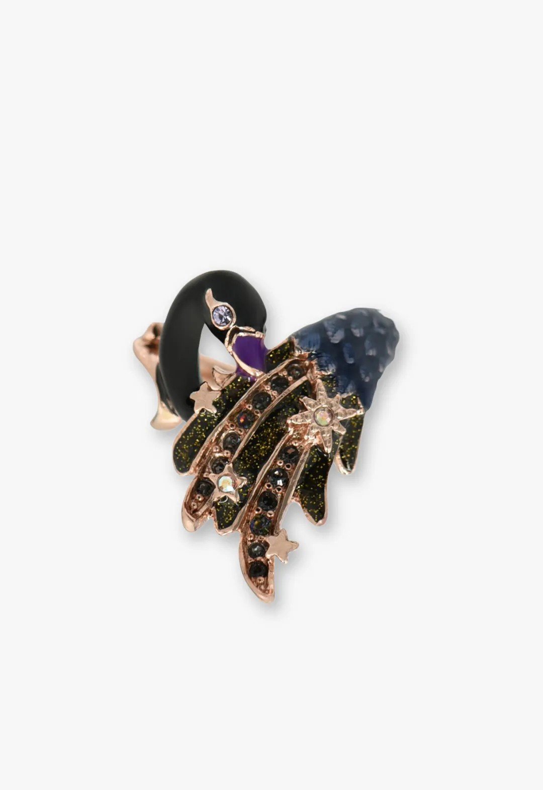 ANNA SUI スワンモチーフ リング アナ スイ アクセサリー・腕時計 リング・指輪 ホワイト ブラック【送料無料】