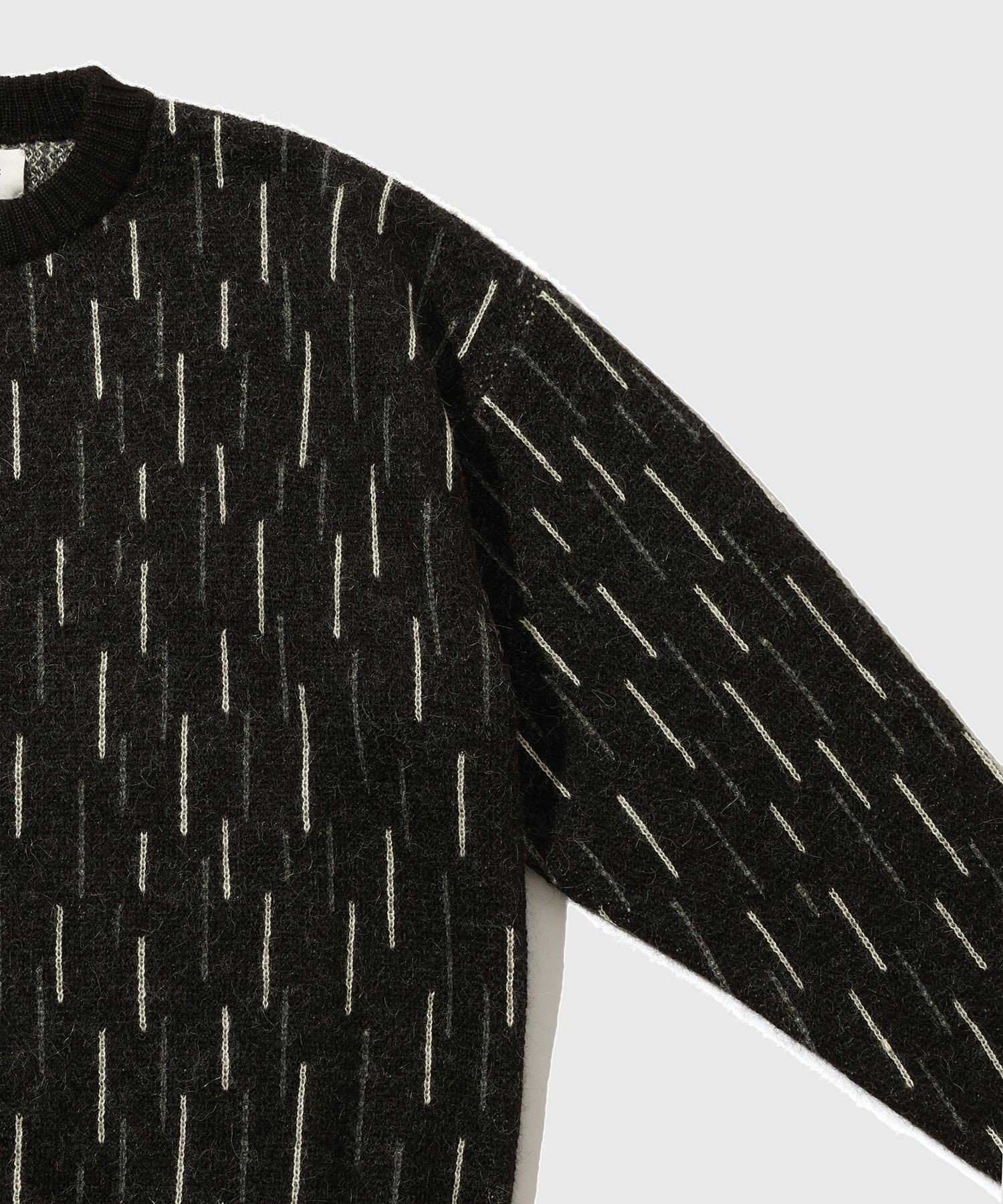 ADAM ET ROPE' HOMME 【MARKAWARE/マーカウェア】RAIN DROP PATTERN JUMPER アダムエロペ トップス ニット ブラック【送料無料】