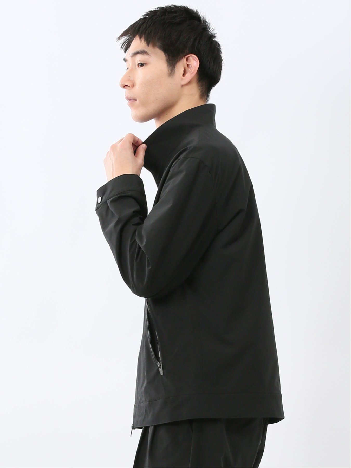 【SALE／30%OFF】TAKA-Q 撥水ストレッチ スタンドショートブルゾン(セットアップ可能) タカキュー ジャケット・アウター ブルゾン・ジャンパー【送料無料】