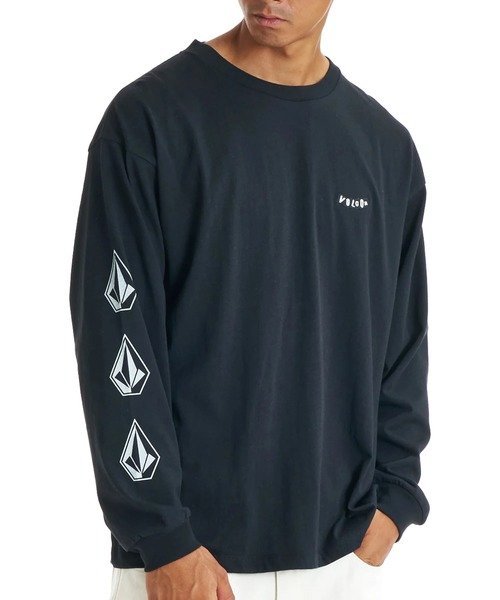 SELECT BRANDS VOLCOM/ボルコム PISTOL STONE LS TEE(MENS) ジャックローズ トップス カットソー・Tシャツ ブラック