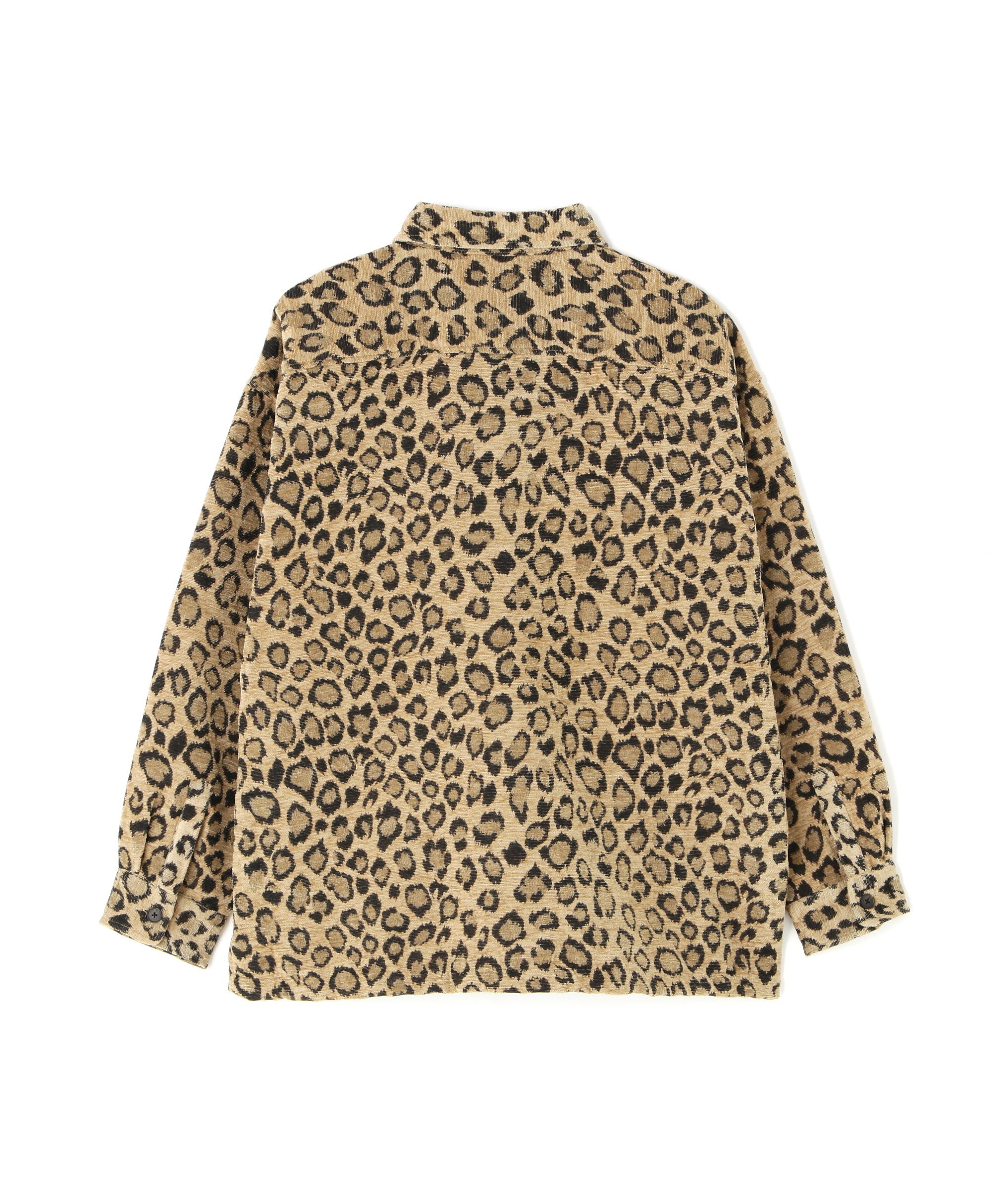 LHP DankeSchon/ダンケシェーン/LEOPARD CHENILLE SHIRTS エルエイチピー トップス シャツ・ブラウス ベージュ ブラック