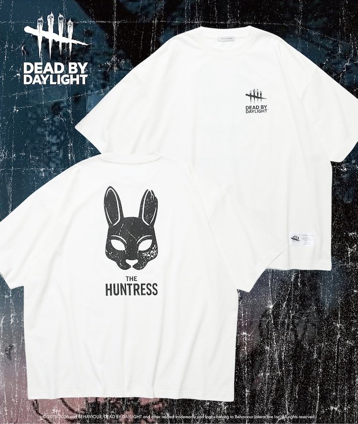 【SALE／10%OFF】FREAK'S STORE DEAD BY DAYLIGHT 別注 THE HUNTRESS バックプリント クルーネックTシャツ フリークスストア トップス カットソー・Tシャツ ホワイト グレー ブラック【送料無料】