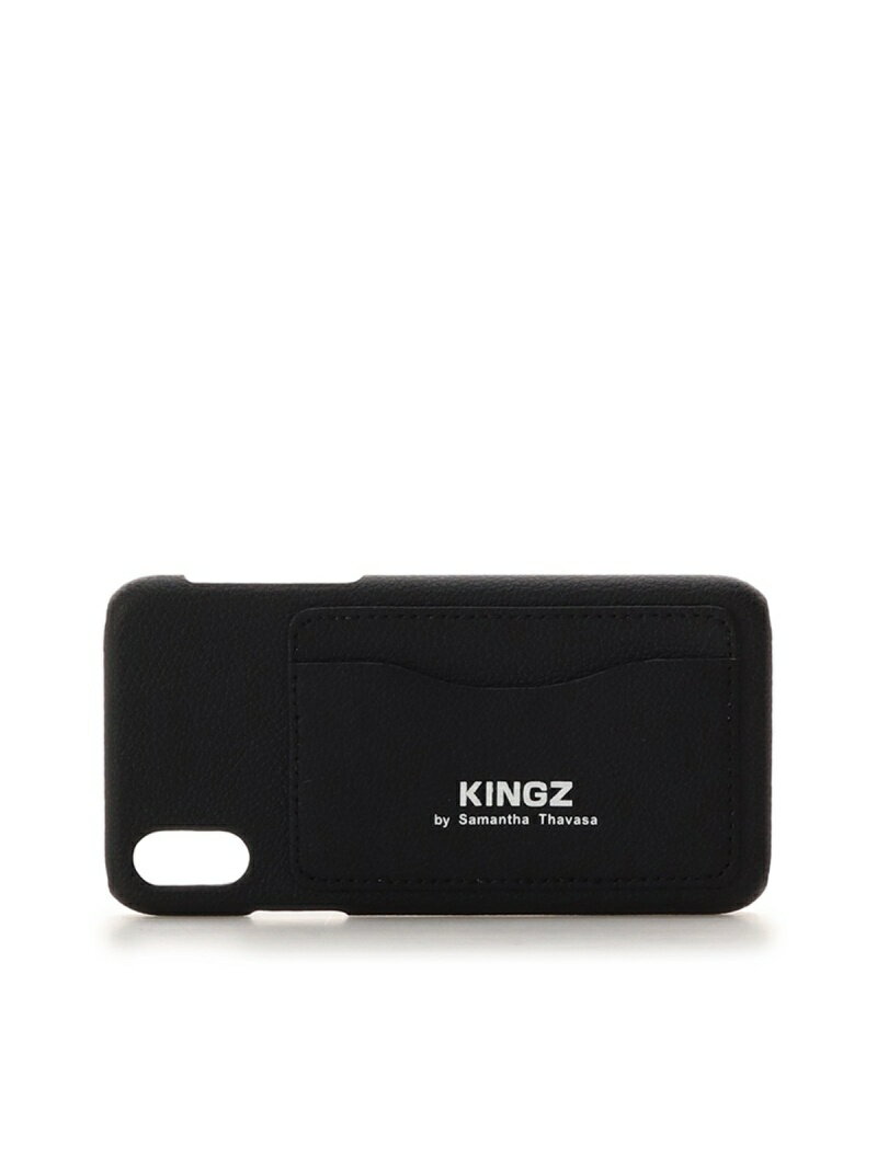 【SALE／70%OFF】KINGZ マイクロファイバー素材IphoneケースXS キングズ 財布・ポーチ・ケース ポーチ ブラック ブルー