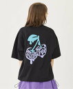MILKFED. MELT CHERRY WIDE S/S TEE MILKFED. ミルクフェド トップス カットソー・Tシャツ ホワイト ピンク ブラック ブルー【送料無料】