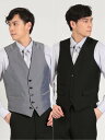 TAKA-Q フォーマル リバーシブルベスト 【25SS】 メンズ ブルゾン ライトアウター コート ビジネス カジュアル アウター 通勤 仕事 厚手 薄手 軽...