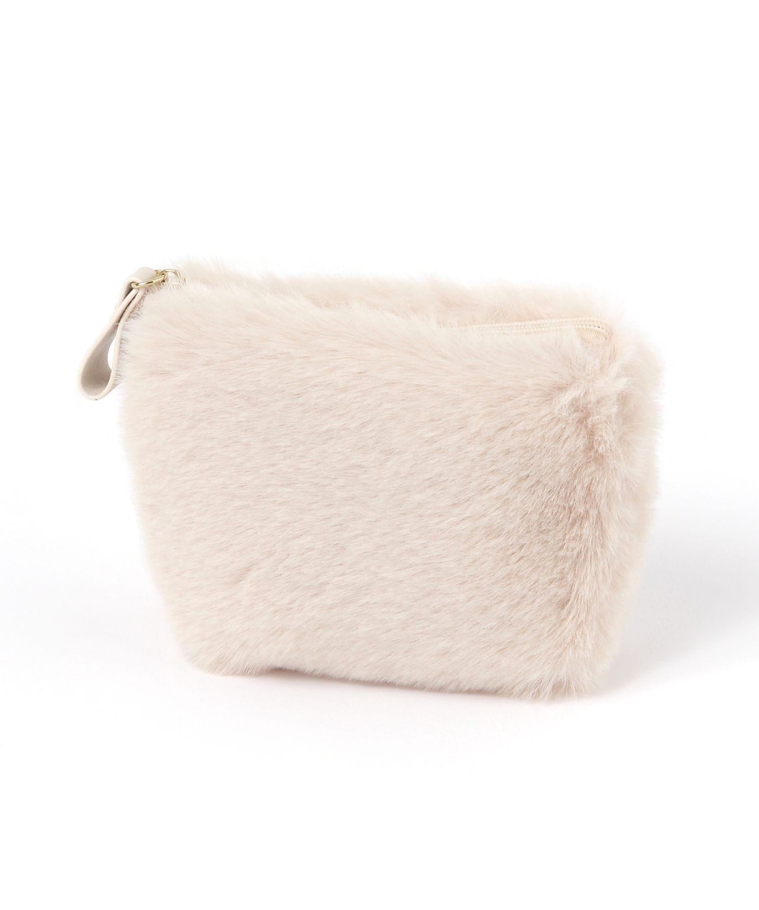 LAKOLE ファー舟形ポーチ ラコレ 財布・ポーチ・ケース ポーチ グレー ホワイト ブルー イエローのサムネイル