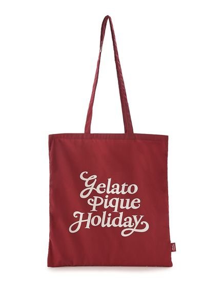 gelato pique 【HOLIDAY】ロゴトートバッグ ジェラートピケ バッグ エコバッグ・サブバッグ レッド