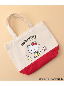 【SALE／50%OFF】ROPE' PICNIC 【HelloKitty×ROPE'PICNICKIDS】トートバッグ ロペピクニック バッグ トートバッグ ホワイト