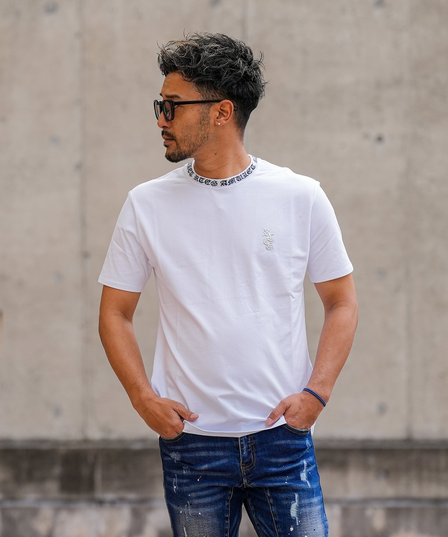 Retro Engine RTEG LC/HF TEE アダムスジャグラー トップス カットソー・Tシャツ ホワイト ブラック