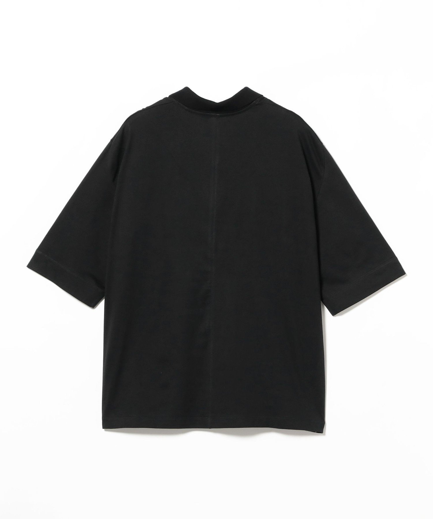 International Gallery BEAMS WONDER ROOM ESSE / The Rest コットンテンジク スキッパーシャツ ビームス メン トップス ポロシャツ ブラック グレー【送料無料】